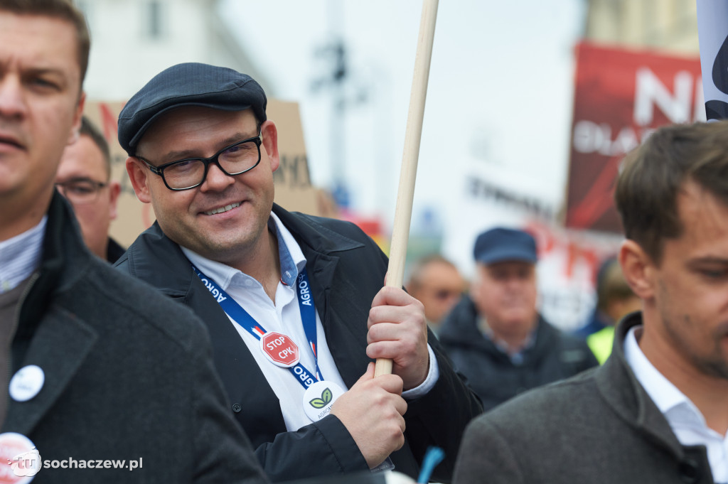 Protest przeciw CPK w Warszawie