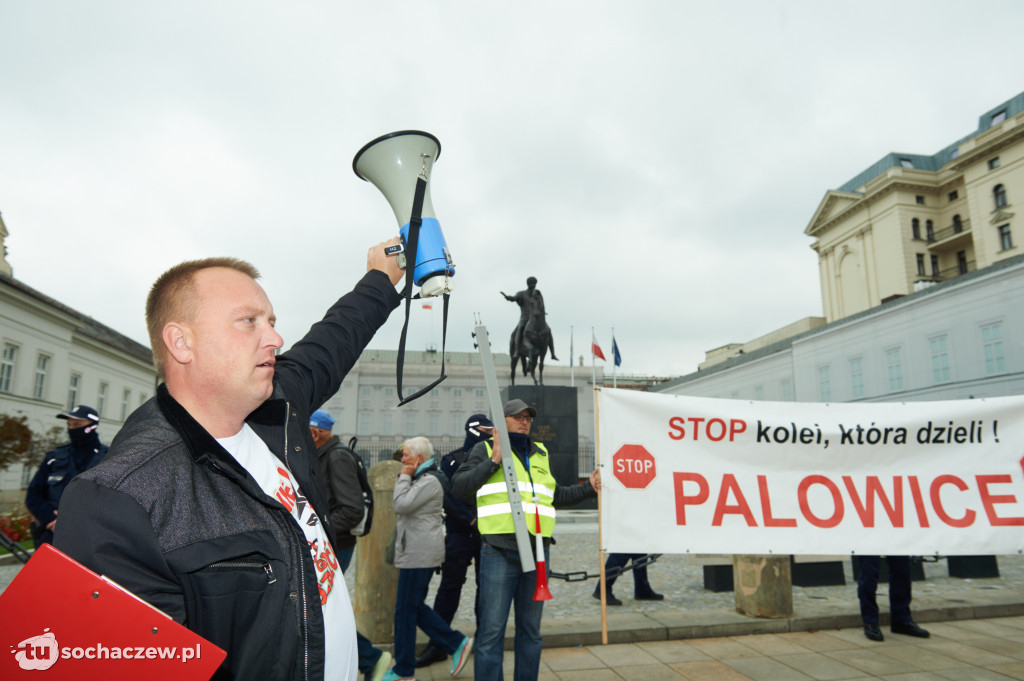 Protest przeciw CPK w Warszawie