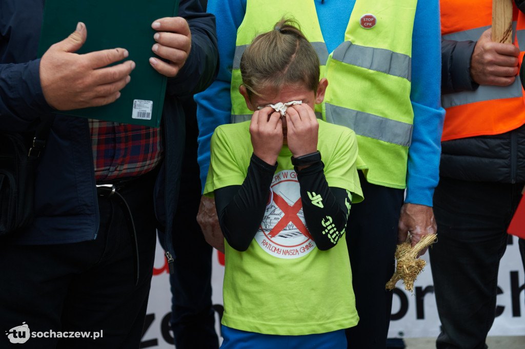 Protest przeciw CPK w Warszawie