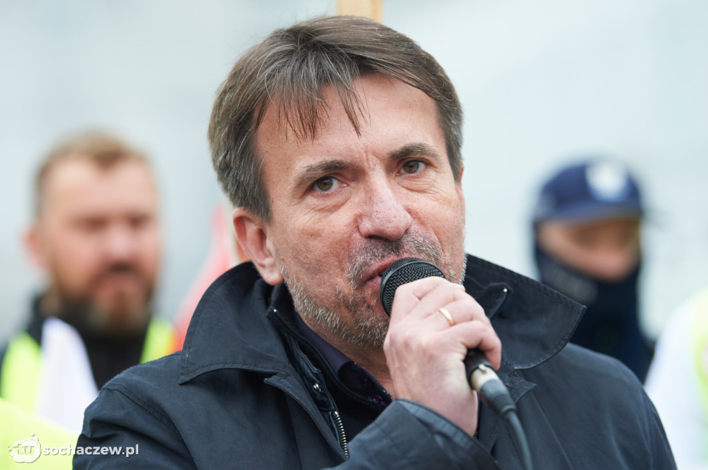 Protest przeciw CPK w Warszawie