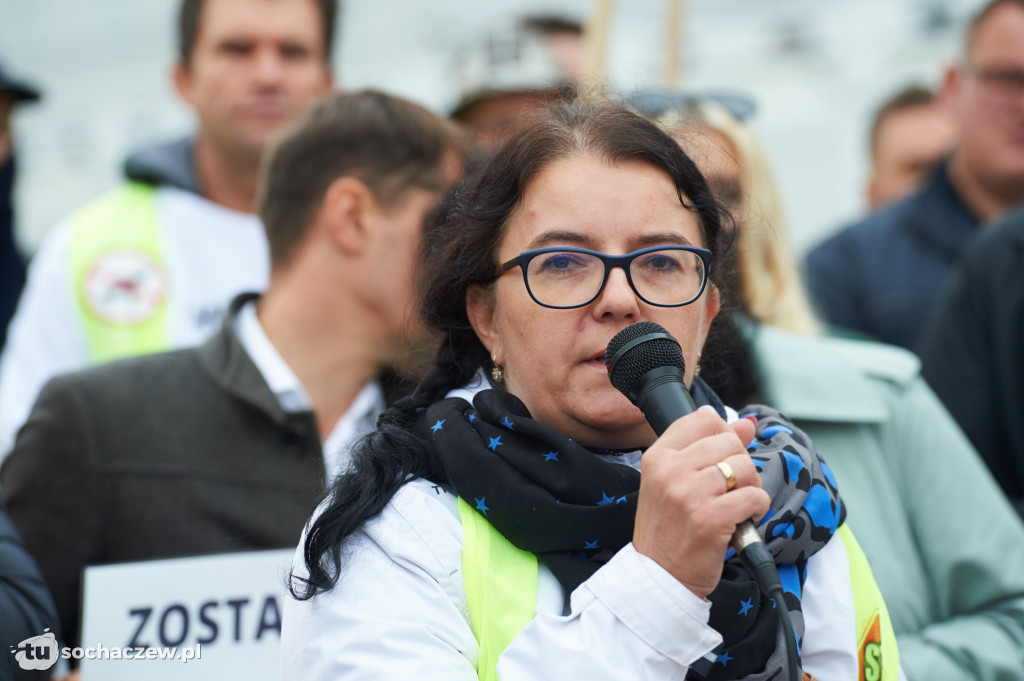 Protest przeciw CPK w Warszawie