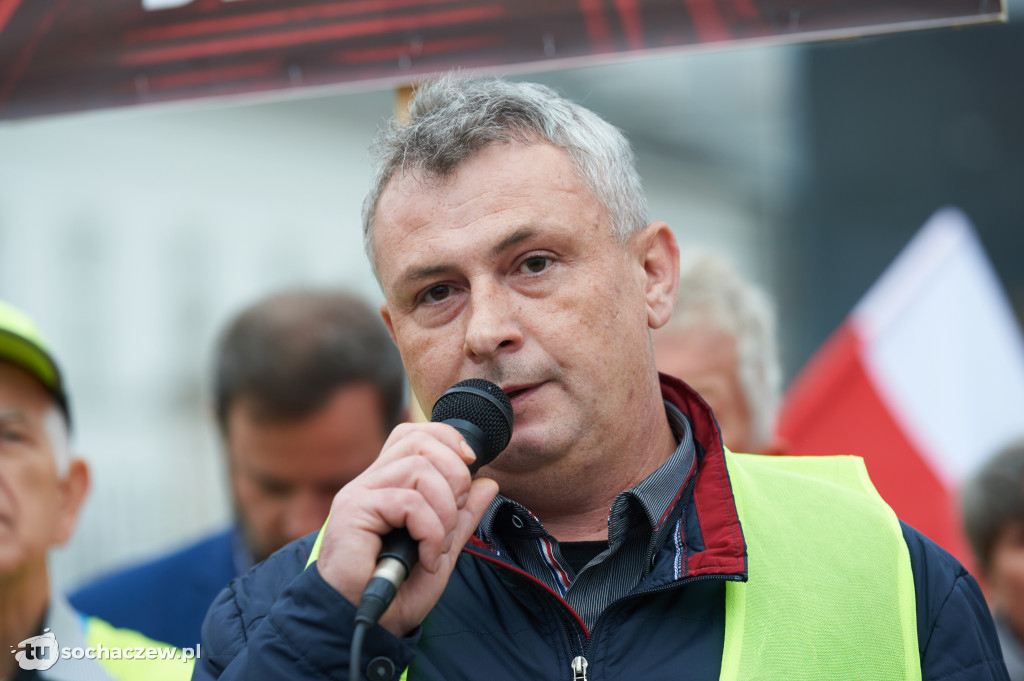 Protest przeciw CPK w Warszawie