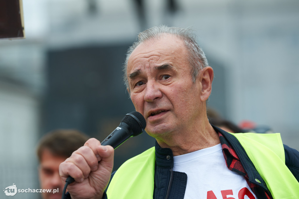 Protest przeciw CPK w Warszawie