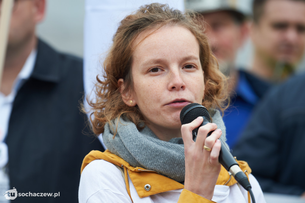 Protest przeciw CPK w Warszawie