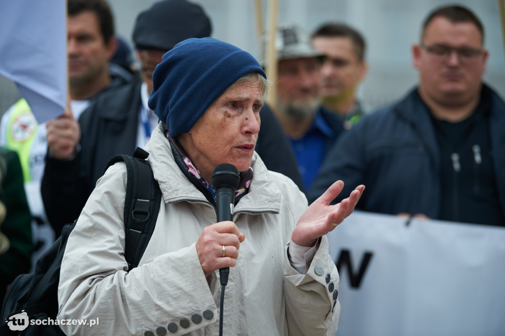 Protest przeciw CPK w Warszawie