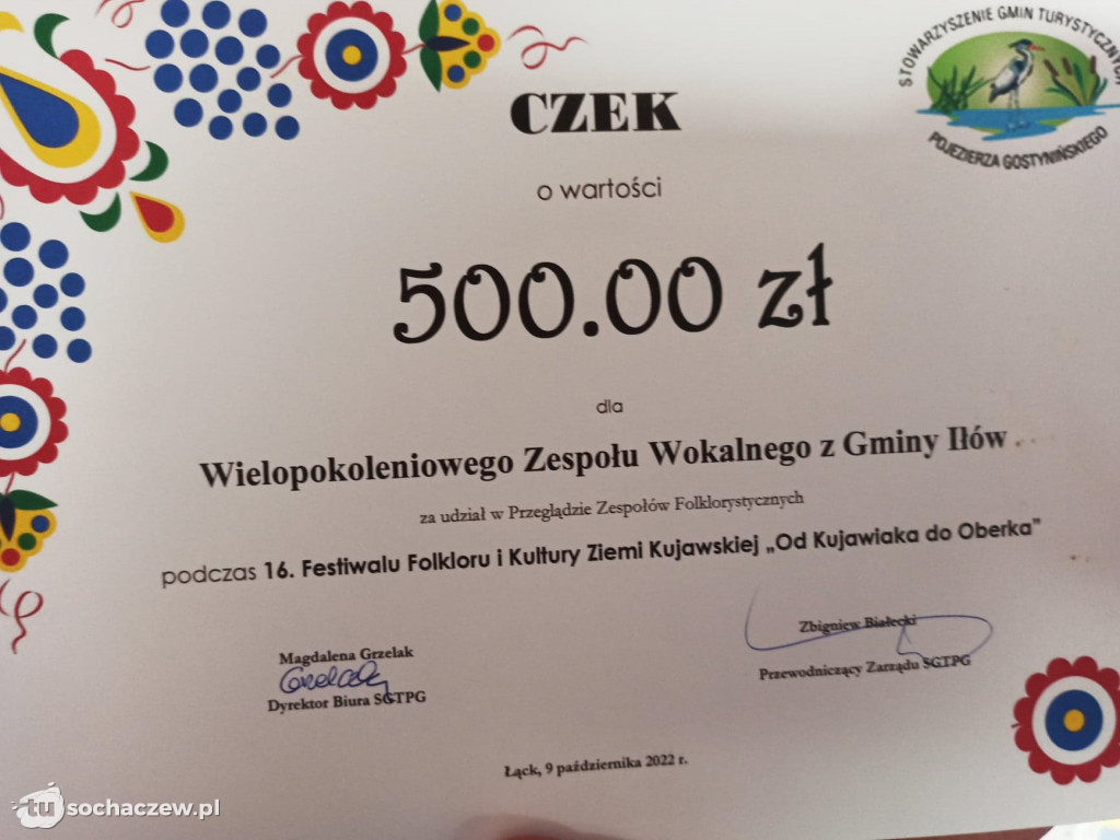 Iłowianie na XVI Festiwalu Folkloru i Kultury Ziemi Kujawskiej i Mazowieckiej „Od Kujawiaka do Oberka”