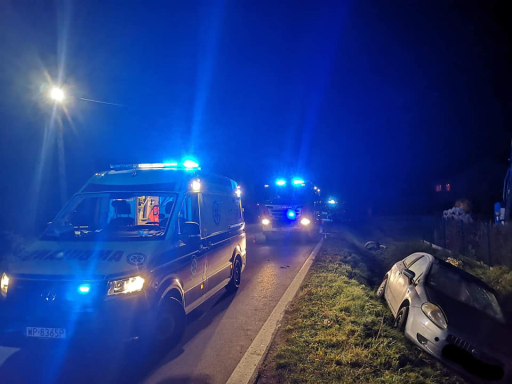 Potrącenie rowerzystki w Starej Suchej