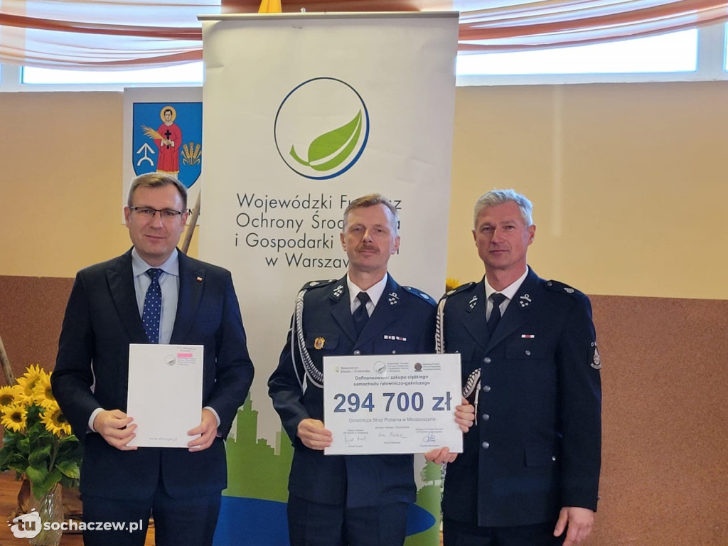 Pieniądze dla OSP z gminy Młodzieszyn