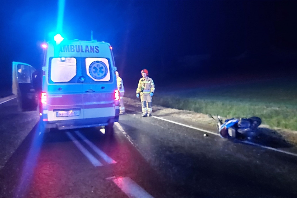 Wypadek na DW 577 w Giżyczkach