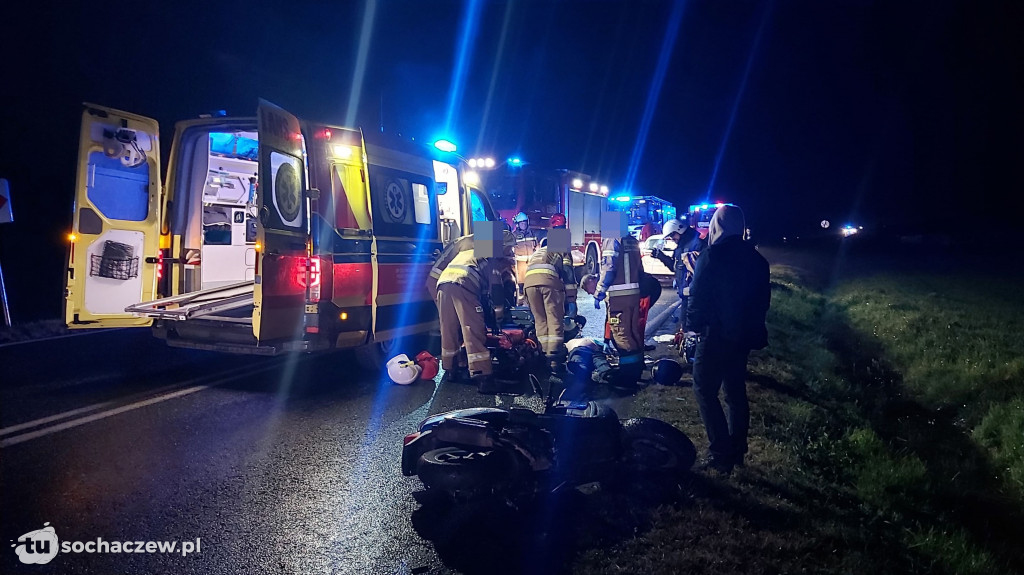Wypadek na DW 577 w Giżyczkach