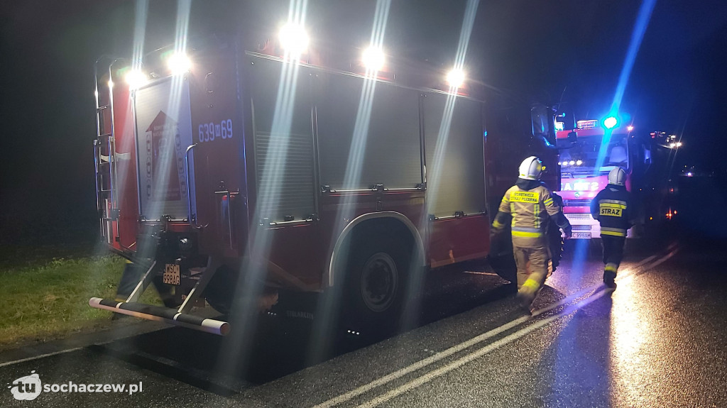 Wypadek na DW 577 w Giżyczkach