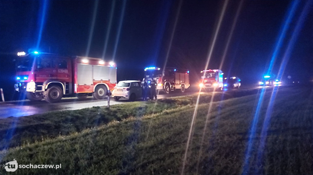Wypadek na DW 577 w Giżyczkach