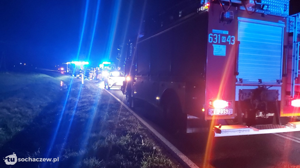Wypadek na DW 577 w Giżyczkach