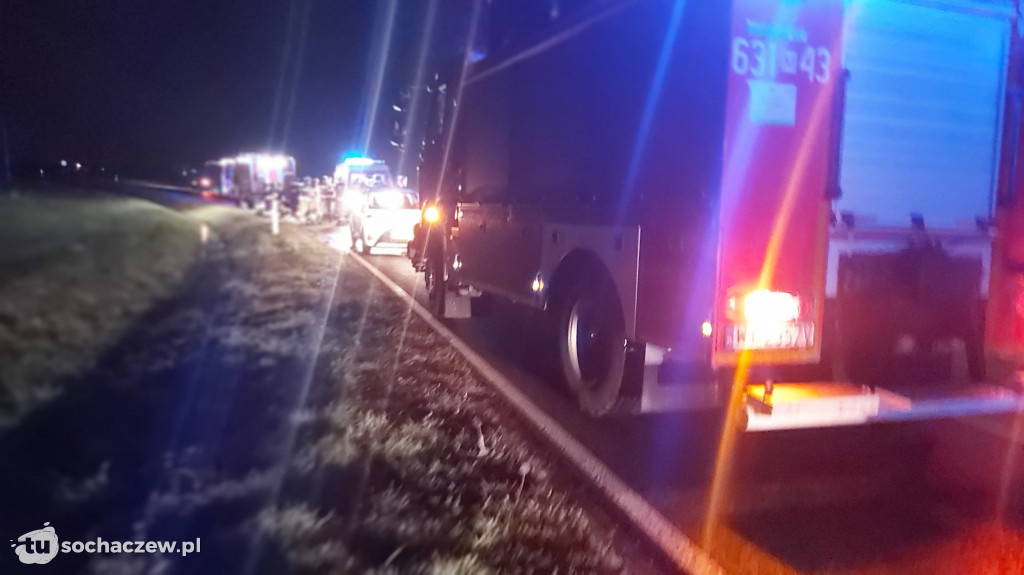 Wypadek na DW 577 w Giżyczkach