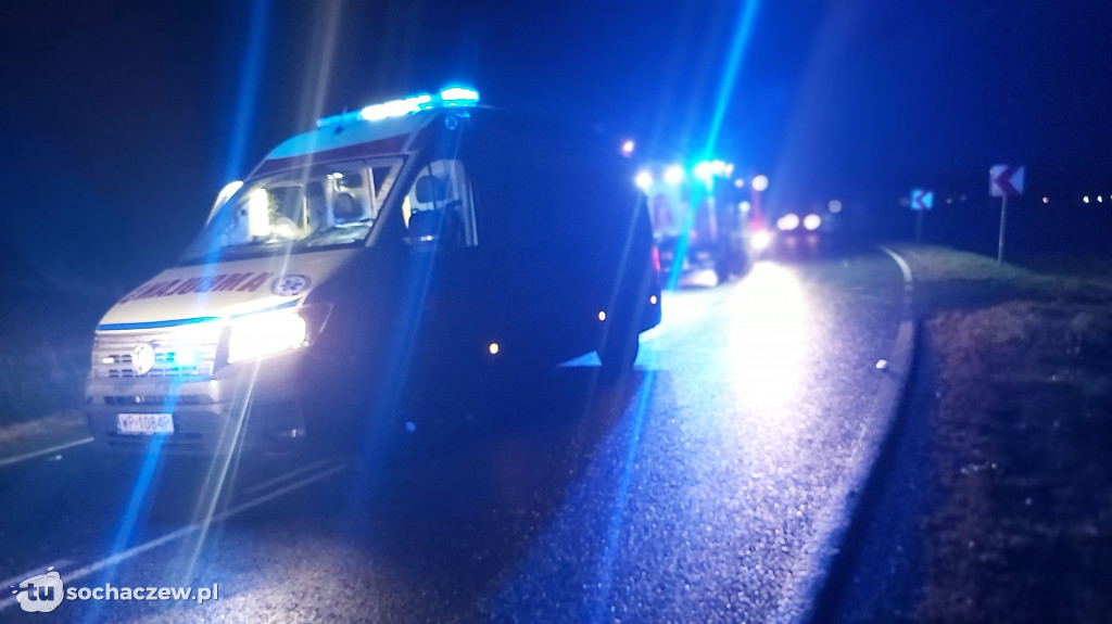 Wypadek na DW 577 w Giżyczkach