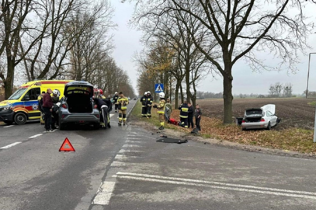 Wypadek w Łazach