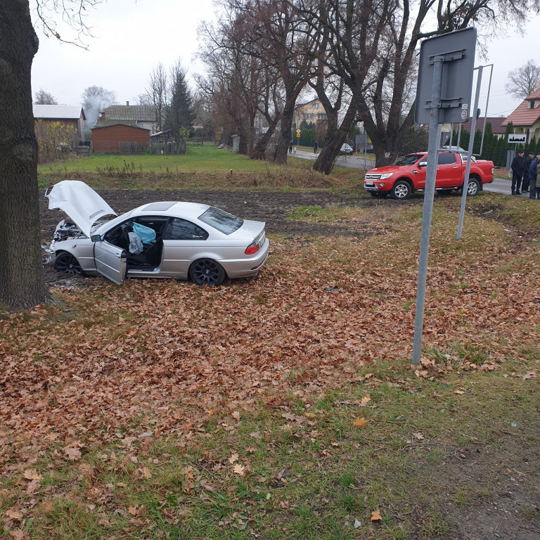 Wypadek w Łazach