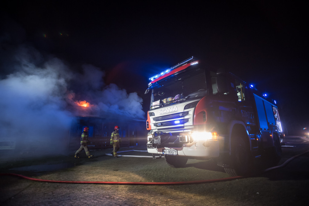 Nocne pożary w powiecie