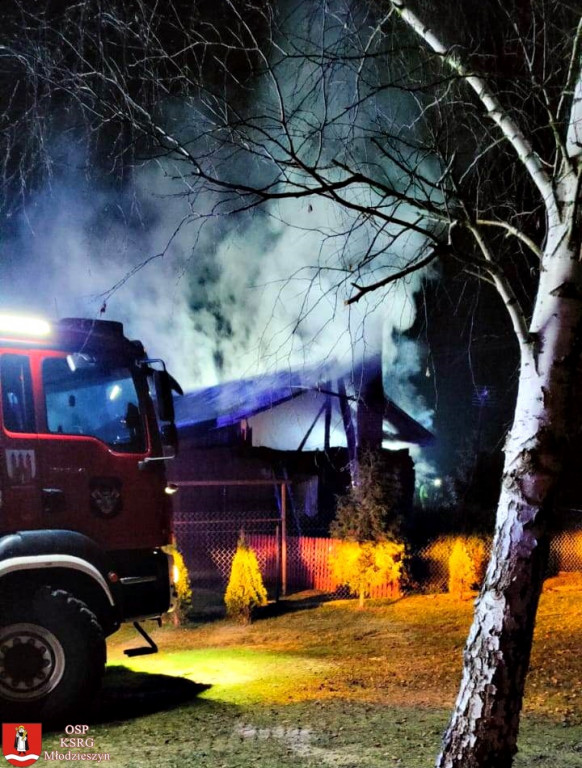 Nocne pożary w powiecie
