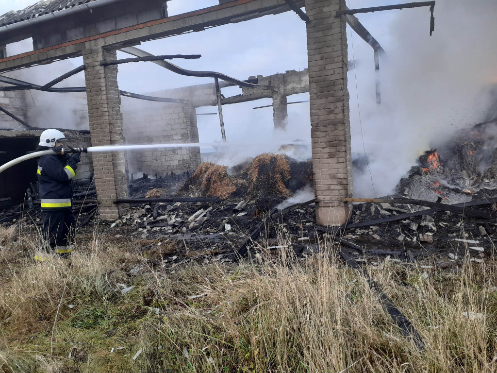 Pożar stodoły w Przejmie