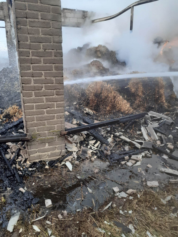 Pożar stodoły w Przejmie