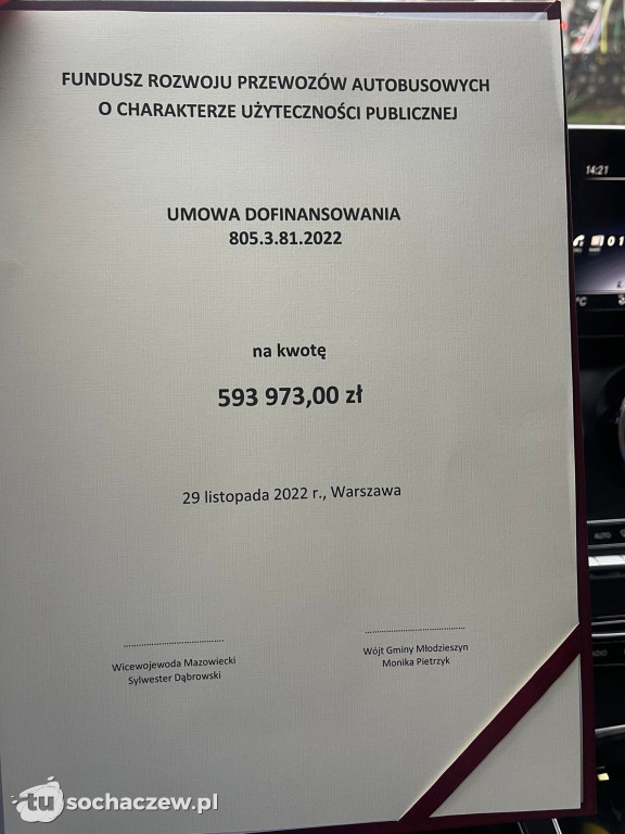 Gmina Młodzieszyn podpisała umowę na przewozy autobusowe