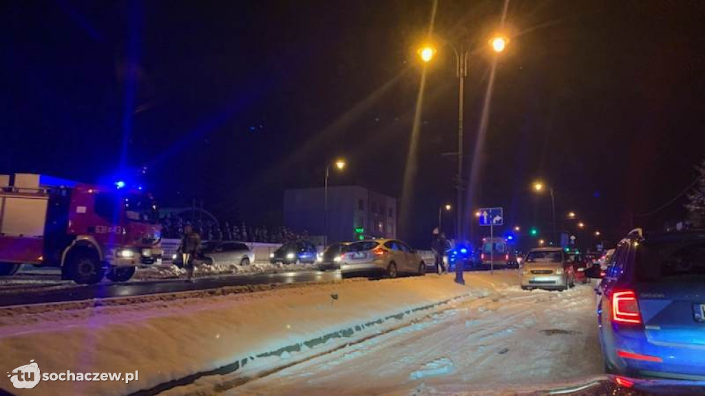 Zderzenie pięciu aut na Płockiej