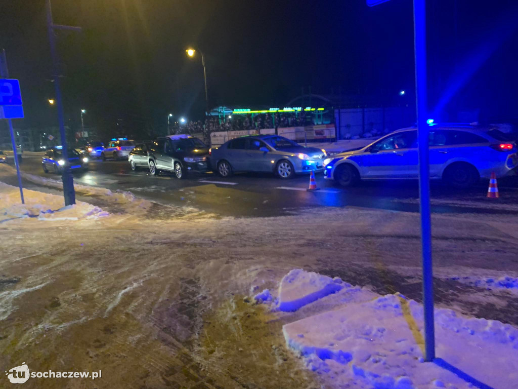 Zderzenie pięciu aut na Płockiej