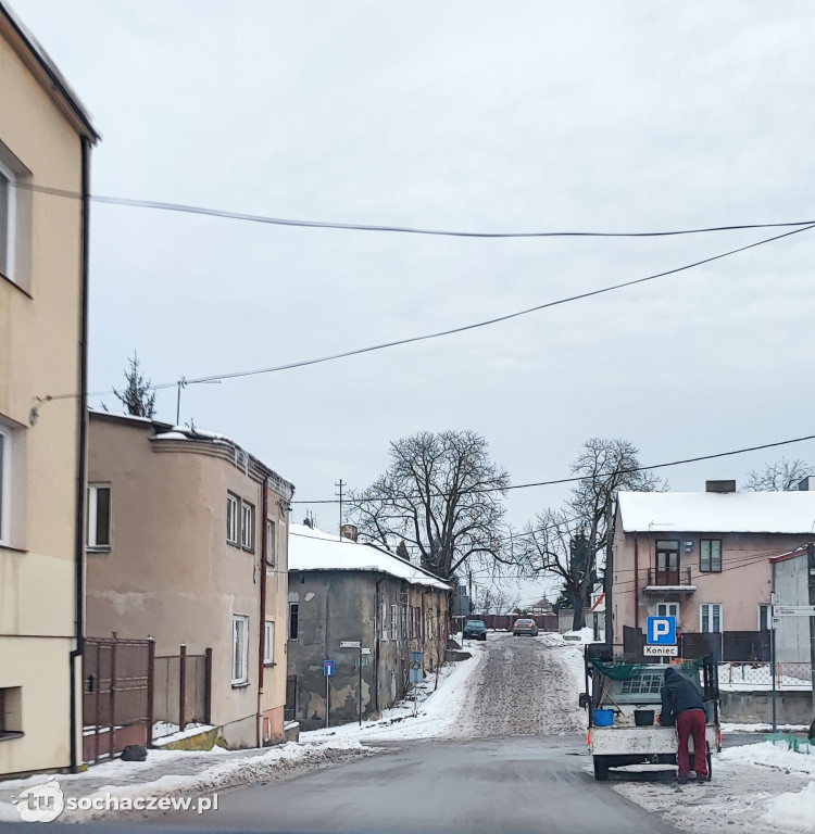 Gołoledź w Sochaczewie