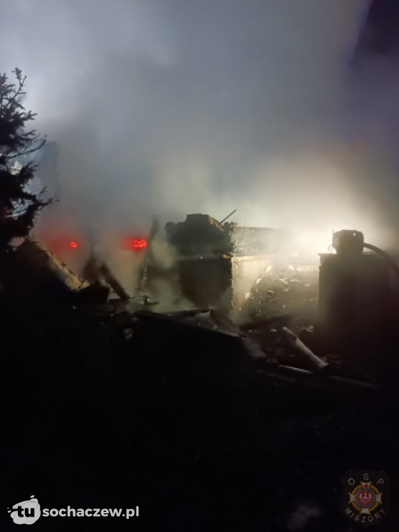 Pożar domu w Tułowicach