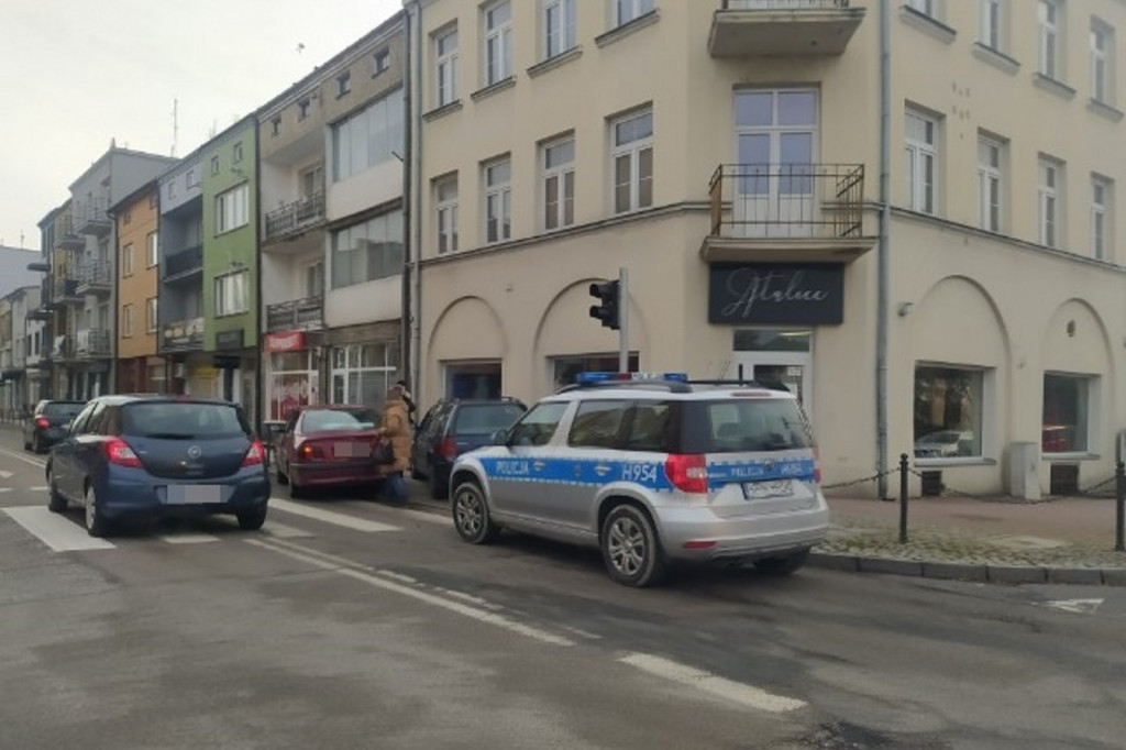 Zderzenie aut w centrum Sochaczewa
