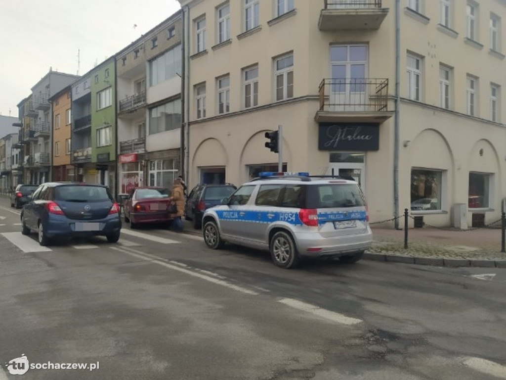 Zderzenie aut w centrum Sochaczewa