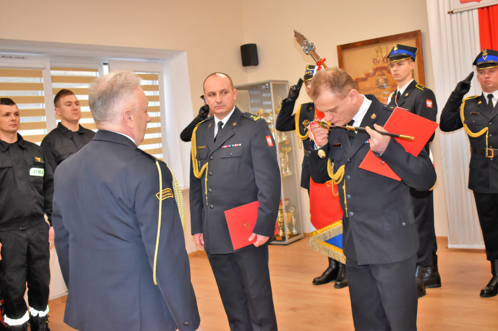 Pożegnanie komendanta PSP Sochaczew st. bryg. Piotra Piątkowskiego
