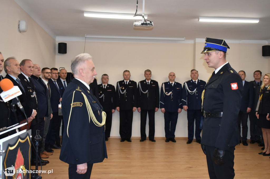 Pożegnanie komendanta PSP Sochaczew st. bryg. Piotra Piątkowskiego
