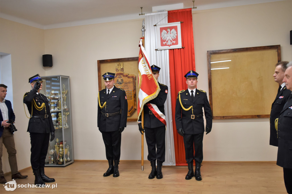 Pożegnanie komendanta PSP Sochaczew st. bryg. Piotra Piątkowskiego