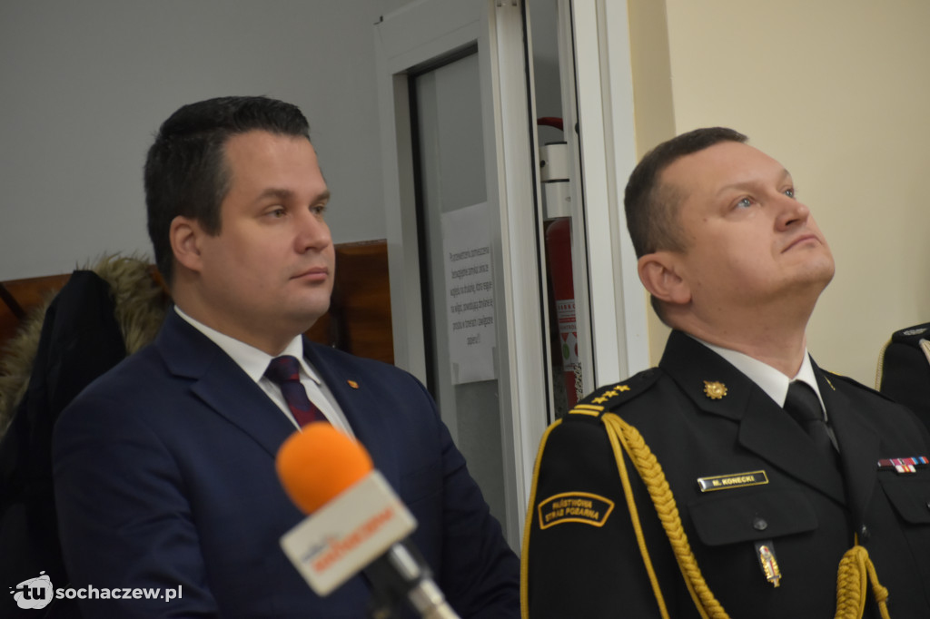 Pożegnanie komendanta PSP Sochaczew st. bryg. Piotra Piątkowskiego
