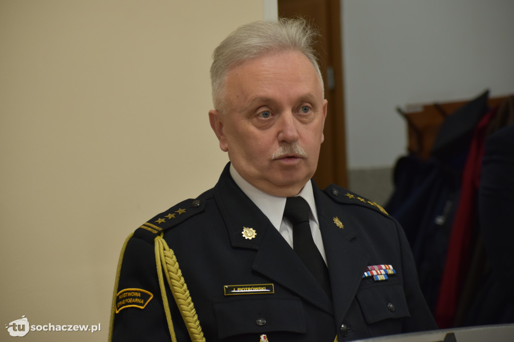 Pożegnanie komendanta PSP Sochaczew st. bryg. Piotra Piątkowskiego