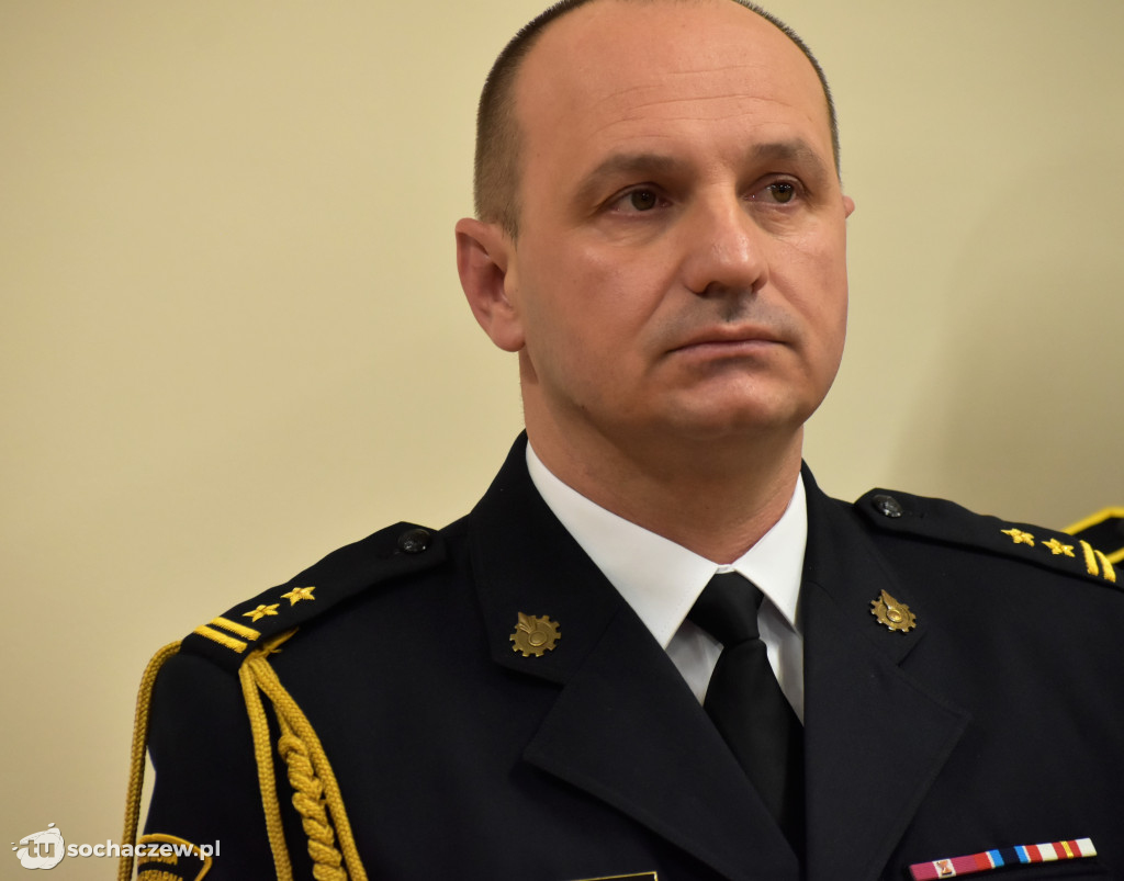 Pożegnanie komendanta PSP Sochaczew st. bryg. Piotra Piątkowskiego