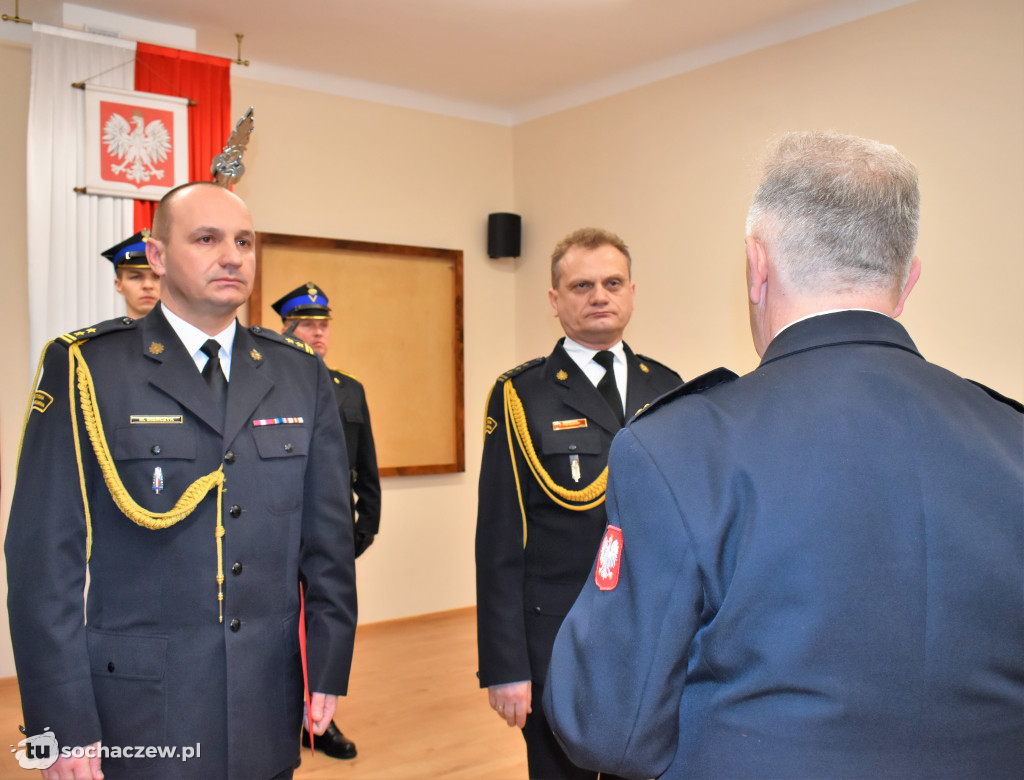 Pożegnanie komendanta PSP Sochaczew st. bryg. Piotra Piątkowskiego