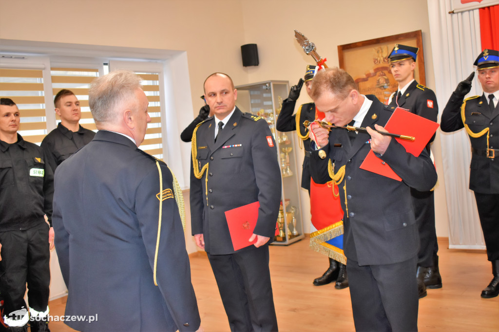 Pożegnanie komendanta PSP Sochaczew st. bryg. Piotra Piątkowskiego