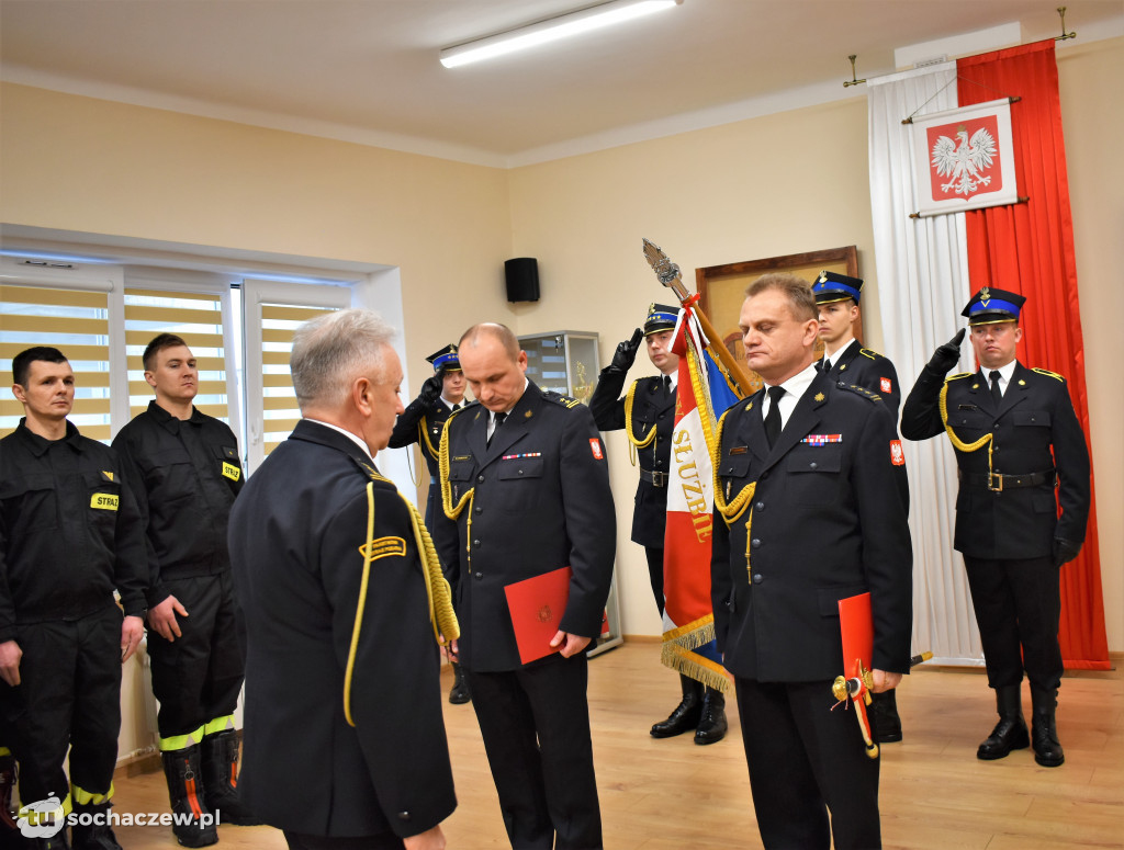 Pożegnanie komendanta PSP Sochaczew st. bryg. Piotra Piątkowskiego