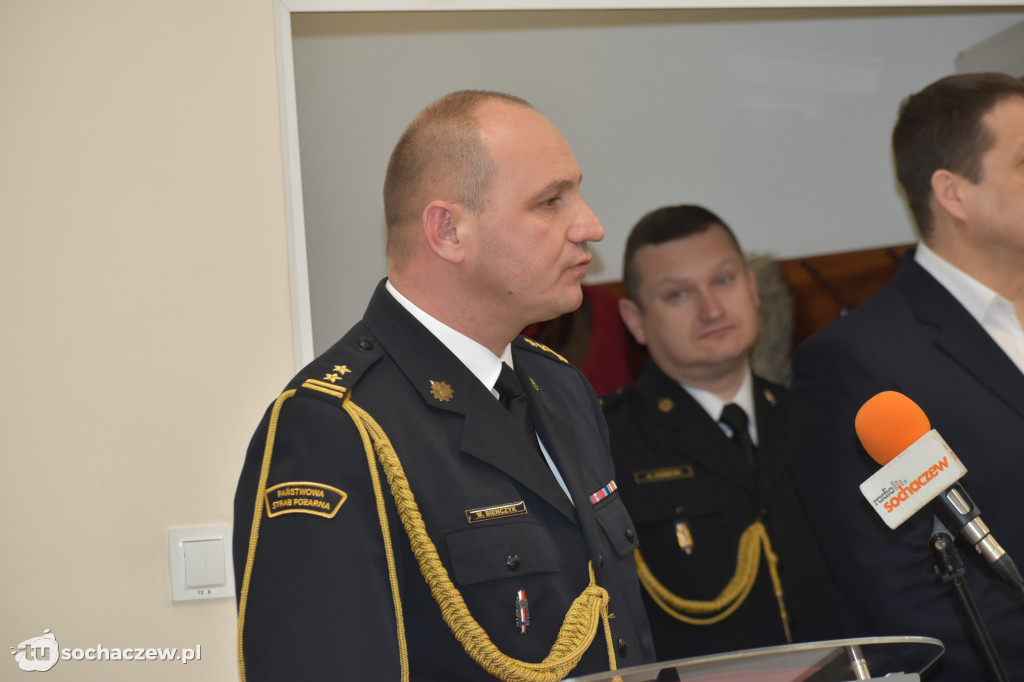 Pożegnanie komendanta PSP Sochaczew st. bryg. Piotra Piątkowskiego