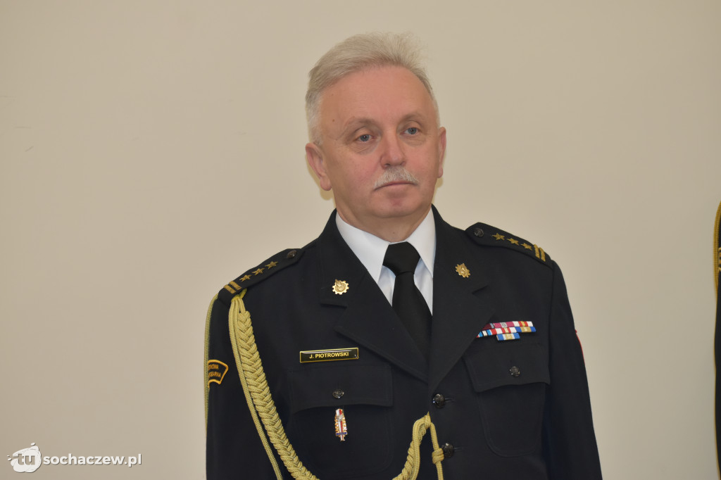 Pożegnanie komendanta PSP Sochaczew st. bryg. Piotra Piątkowskiego