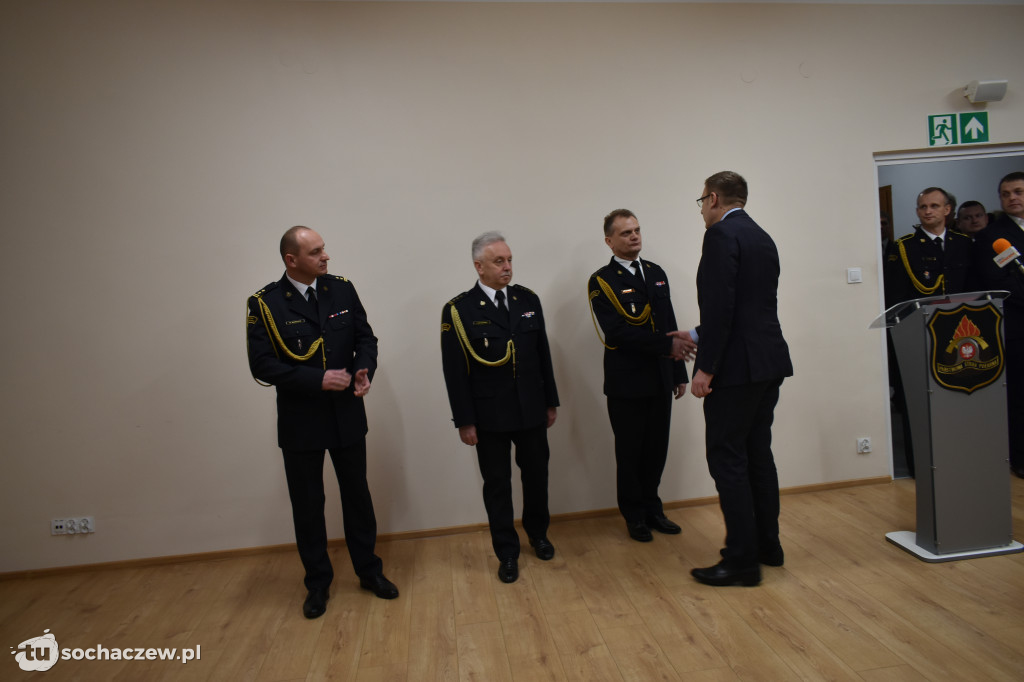 Pożegnanie komendanta PSP Sochaczew st. bryg. Piotra Piątkowskiego