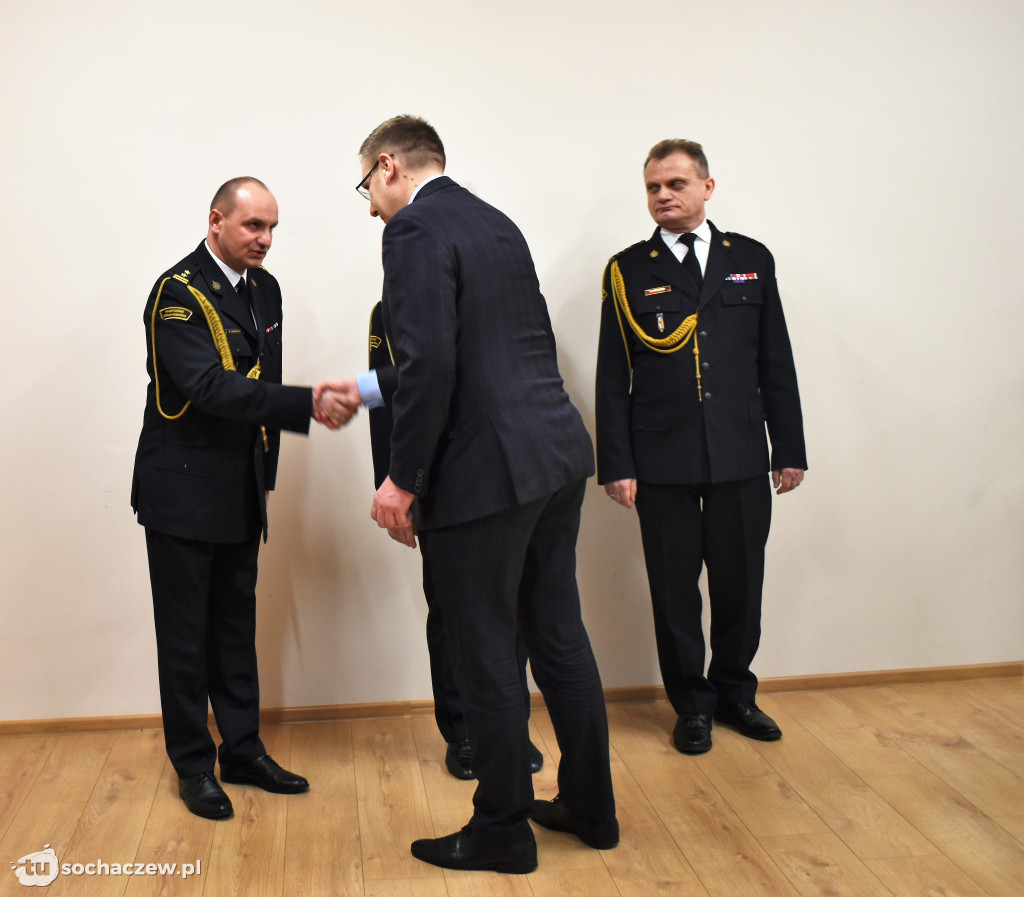 Pożegnanie komendanta PSP Sochaczew st. bryg. Piotra Piątkowskiego
