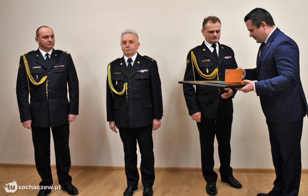 Pożegnanie komendanta PSP Sochaczew st. bryg. Piotra Piątkowskiego