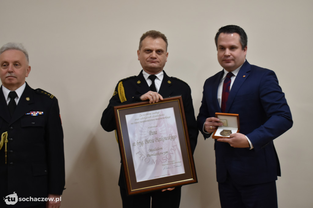 Pożegnanie komendanta PSP Sochaczew st. bryg. Piotra Piątkowskiego