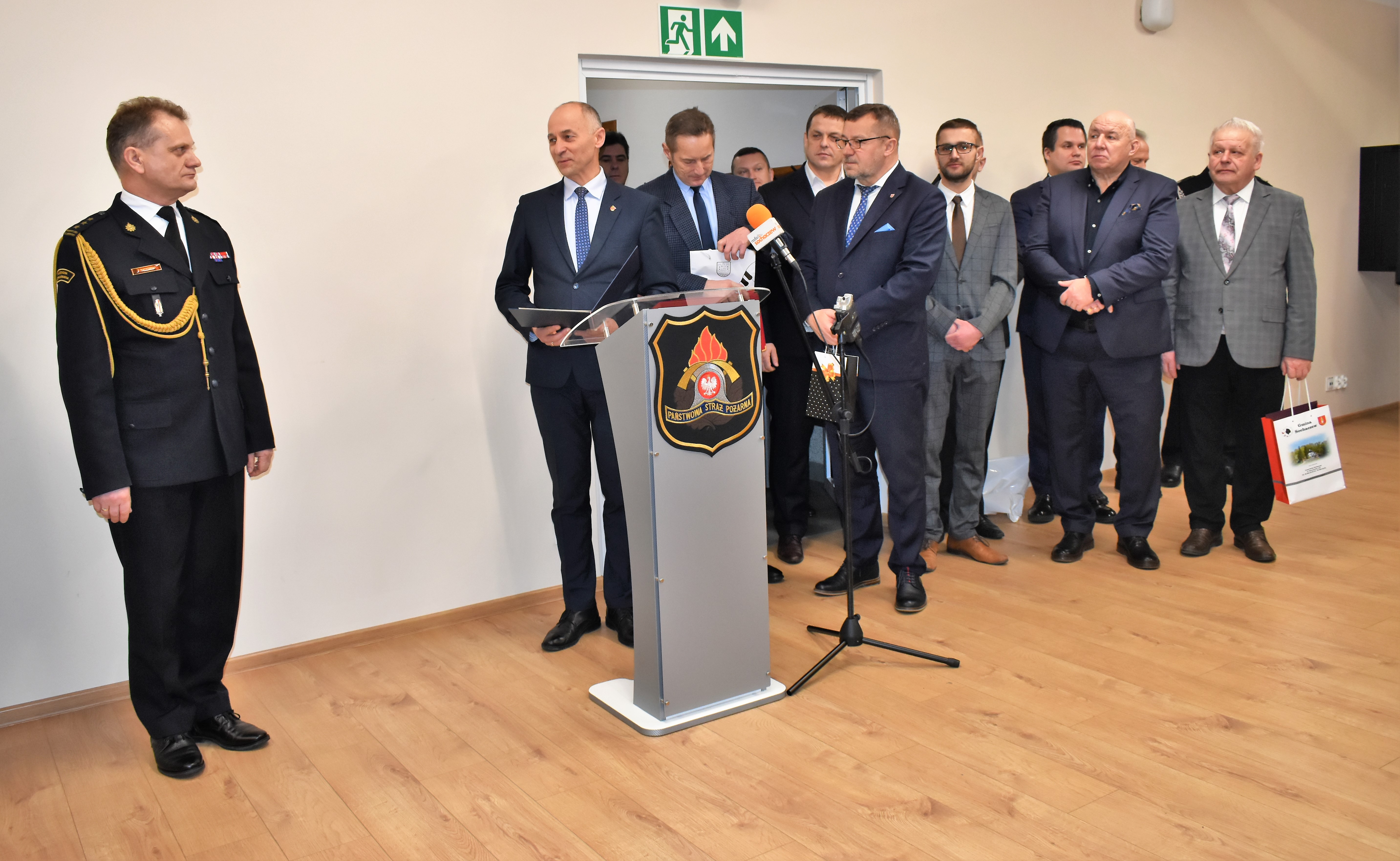 Pożegnanie komendanta PSP Sochaczew st. bryg. Piotra Piątkowskiego