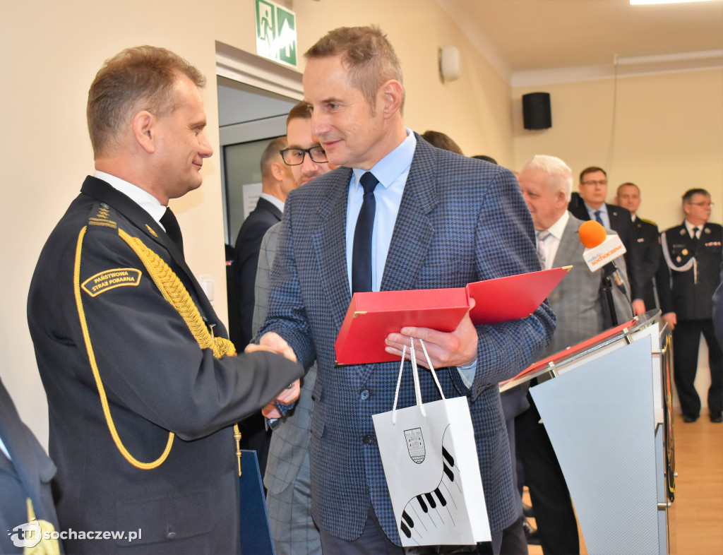 Pożegnanie komendanta PSP Sochaczew st. bryg. Piotra Piątkowskiego