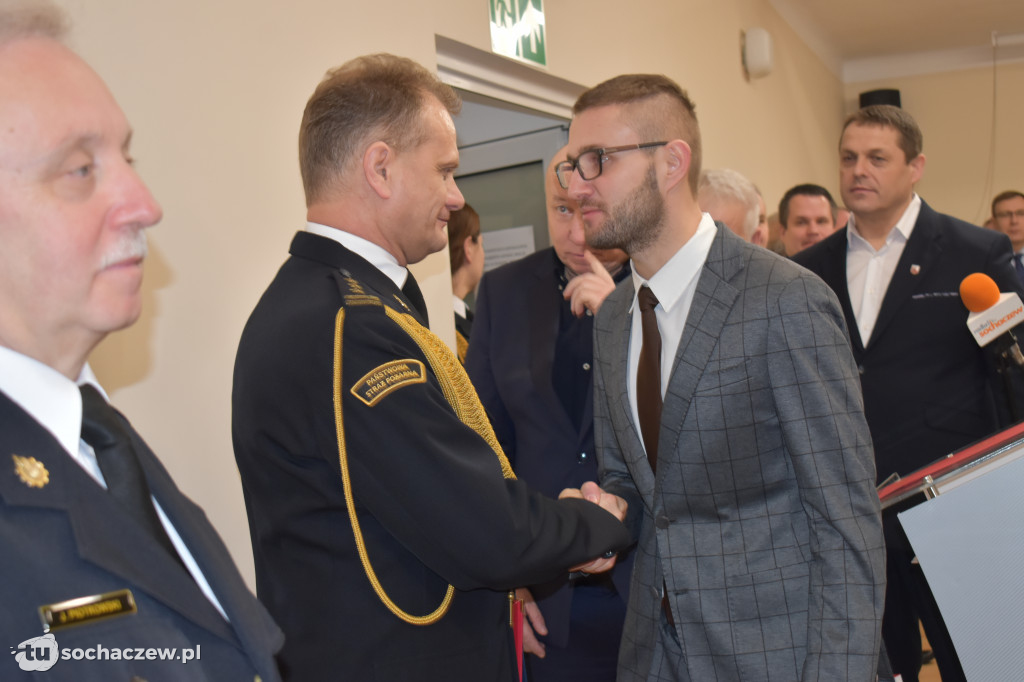 Pożegnanie komendanta PSP Sochaczew st. bryg. Piotra Piątkowskiego